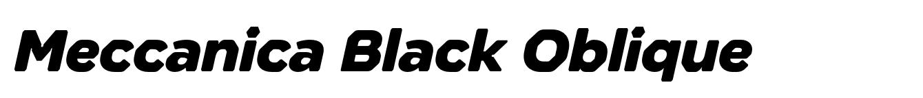 Meccanica Black Oblique